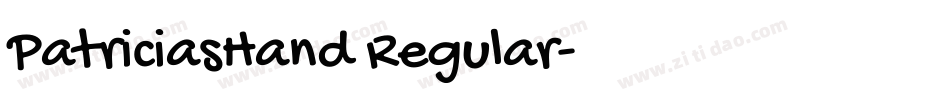 PatriciasHand Regular字体转换